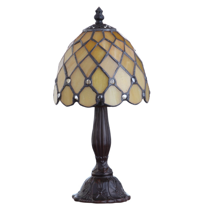 Campbell Tiffany Style 12.5" LED Table Lamp - JONATHAN Y