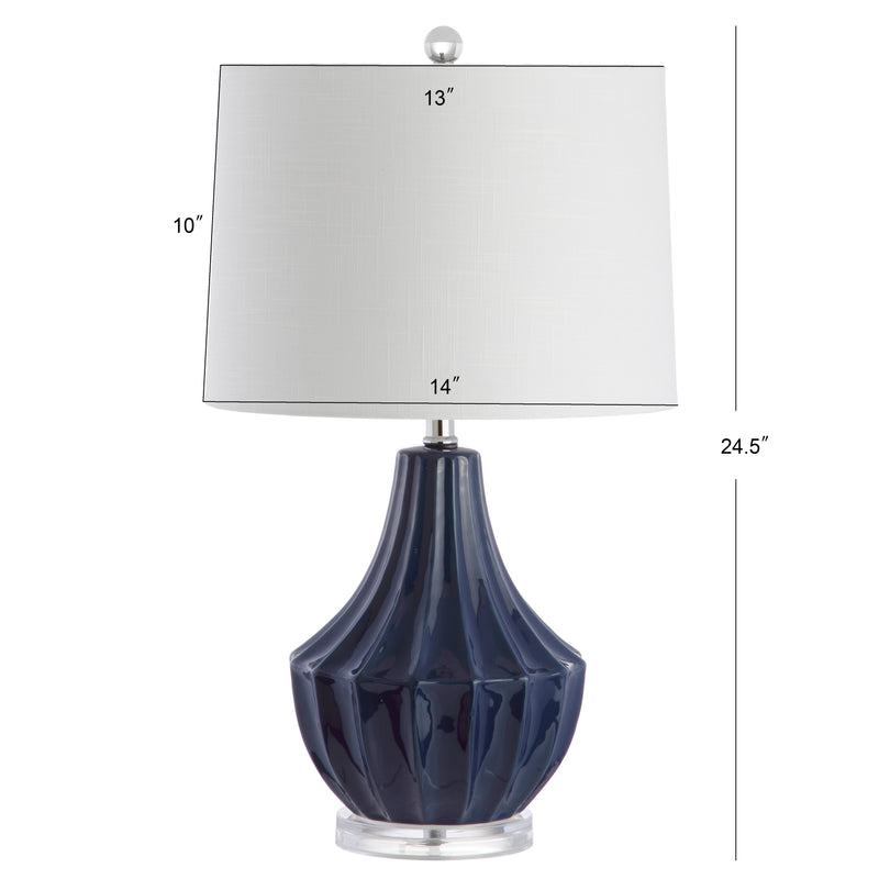 Tate 24.5" Ceramic LED Table Lamp - JONATHAN Y