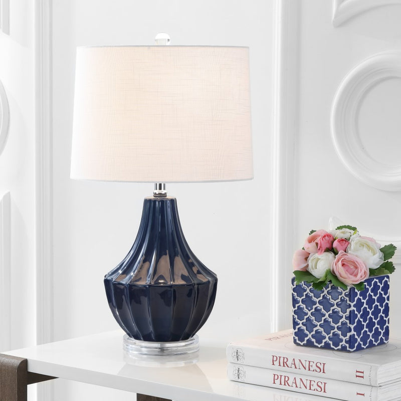 Tate 24.5" Ceramic LED Table Lamp - JONATHAN Y