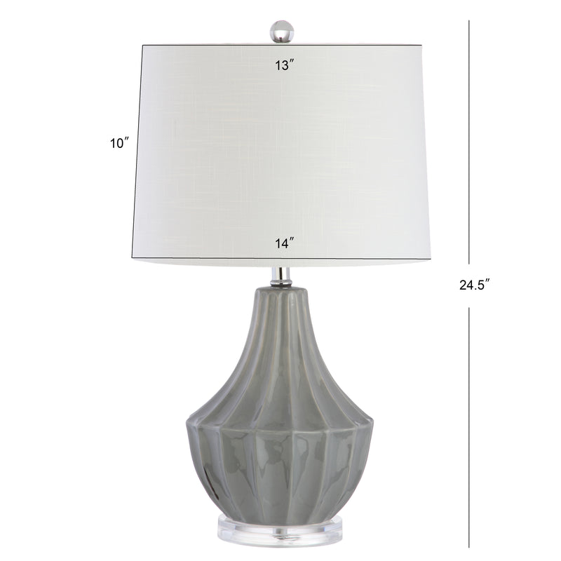 Tate 24.5" Ceramic LED Table Lamp - JONATHAN Y