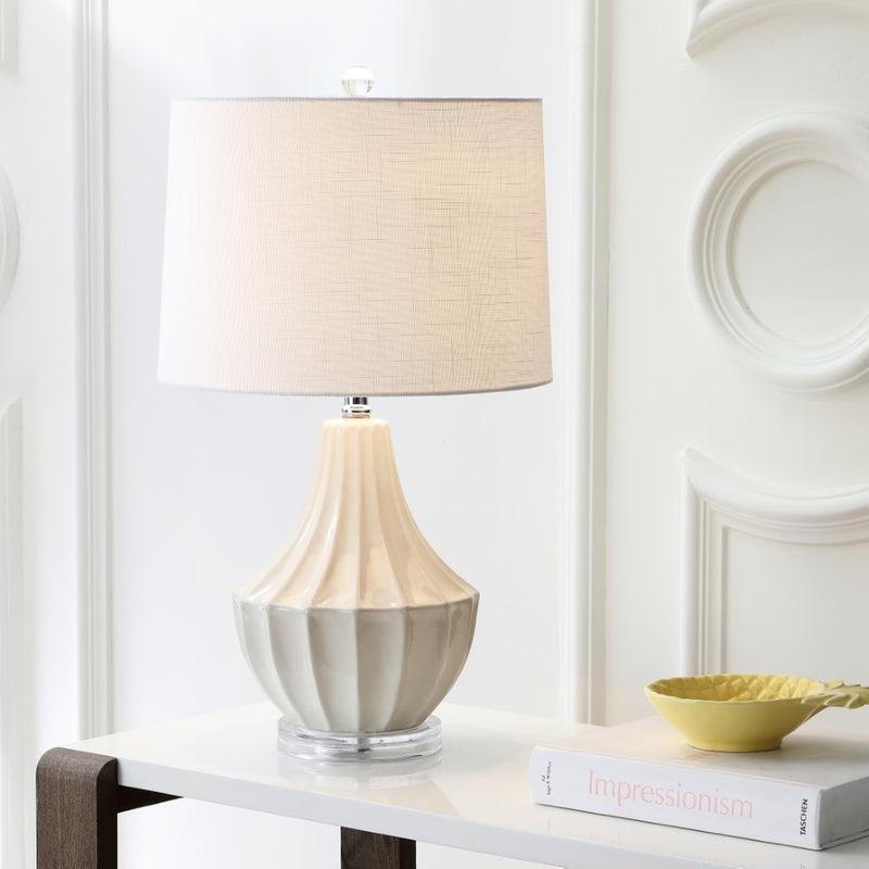 Tate 24.5" Ceramic LED Table Lamp - JONATHAN Y