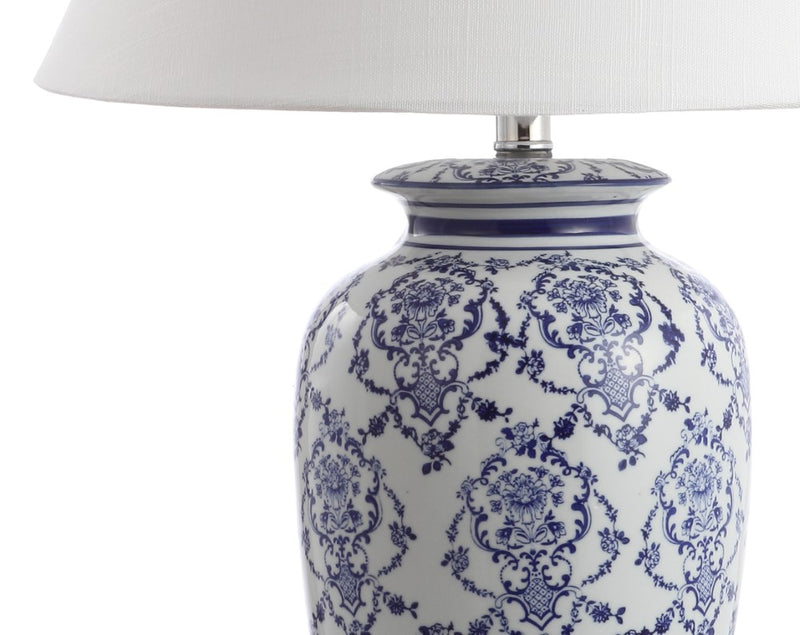 Juliana 26.25" Chinoiserie Ceramic LED Table Lamp - JONATHAN Y