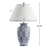 Juliana 26.25" Chinoiserie Ceramic LED Table Lamp - JONATHAN Y