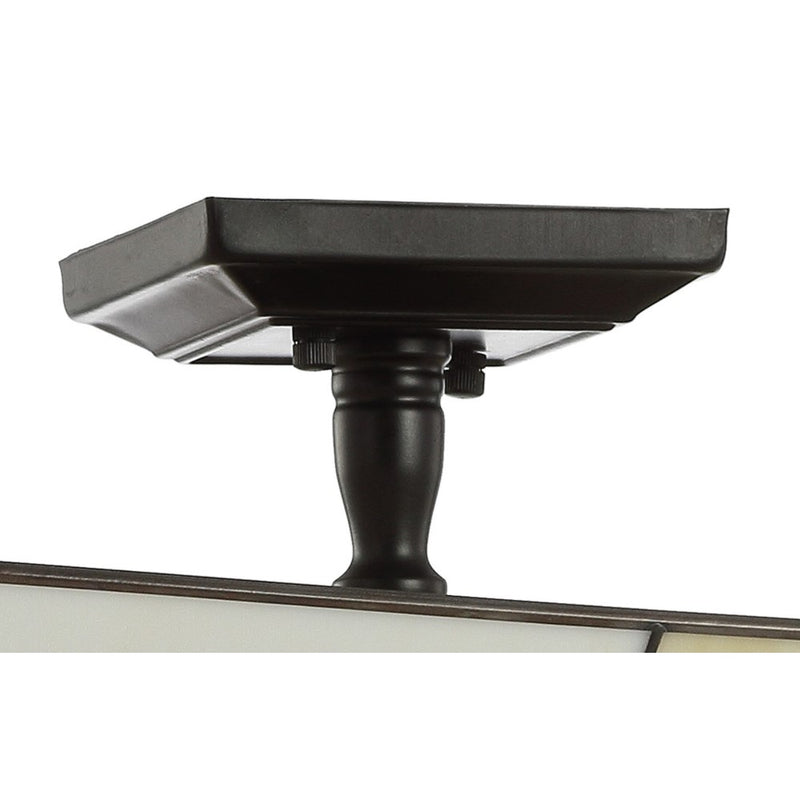 Juliana 15.7" Tiffany Style Glass/Metal LED Semi - JONATHAN Y