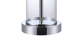 Abner 21" Glass Modern Contemporary USB Charging LED Table Lamp Set 2
