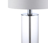 Abner 21" Glass Modern Contemporary USB Charging LED Table Lamp Set 2