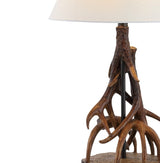 Cabell 26"  Farmhouse Rustic Iron LED Table Lamp - JONATHAN Y