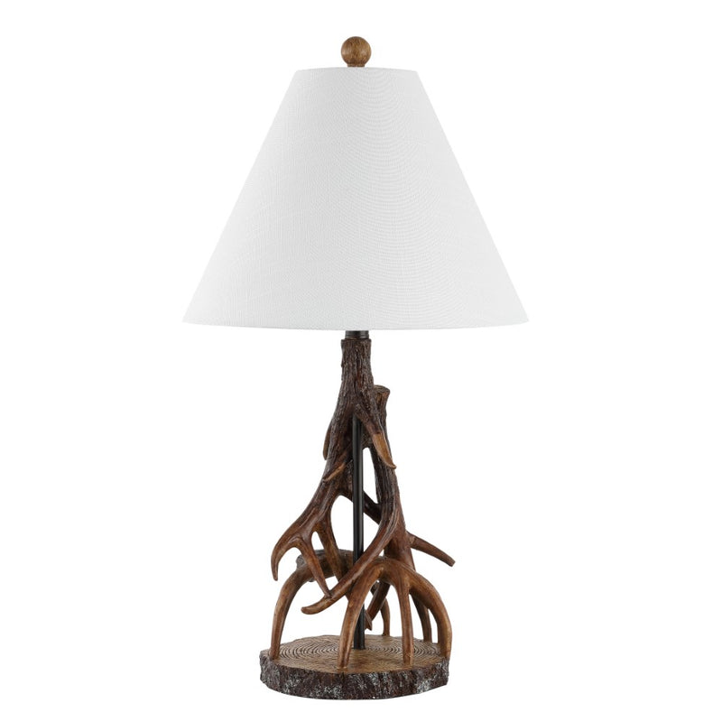 Cabell 26"  Farmhouse Rustic Iron LED Table Lamp - JONATHAN Y