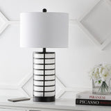 Jayce 27" Modern Industrial Iron Nightlight LED Table Lamp with USB Charging Port - JONATHAN Y