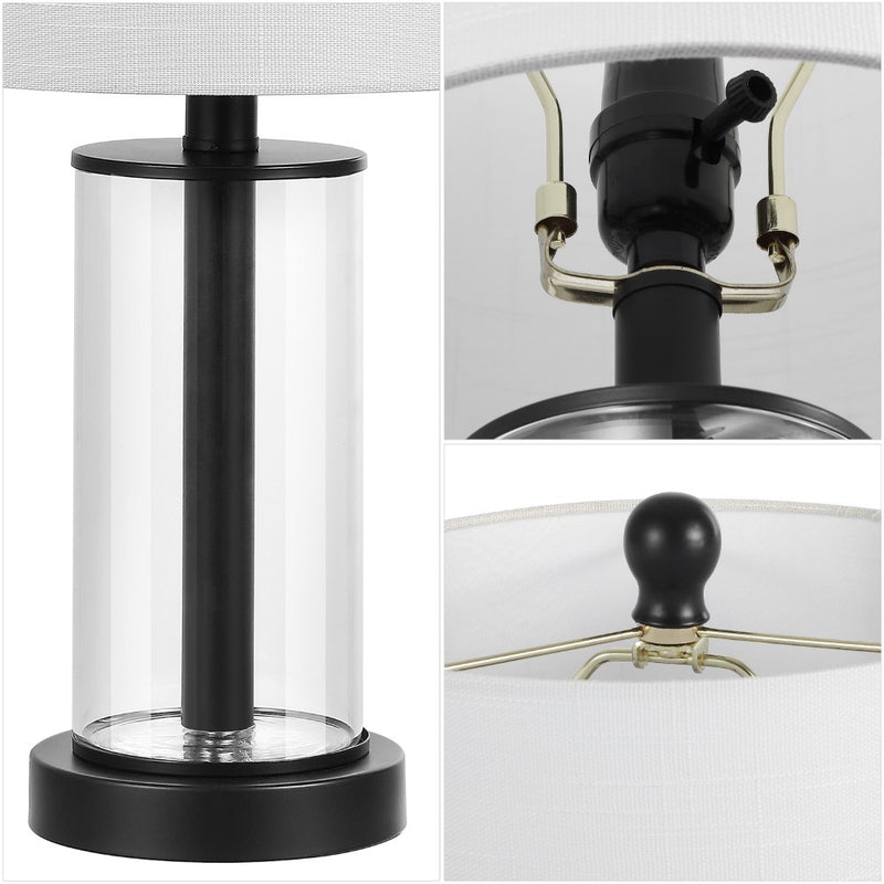 Amner 20.5" Glass Modern Contemporary Fillable Glass LED Table Lamp