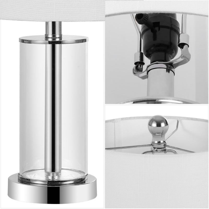 Amner 20.5" Glass Modern Contemporary Fillable Glass LED Table Lamp