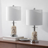 Amner 20.5" Glass Modern Contemporary Fillable Glass LED Table Lamp