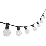 Indoor/Outdoor 25 ft. Contemporary Rustic Incandescent G40 Bistro Globe Bulb String Lights