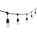 Indoor/Outdoor 48 ft. Rustic Industrial LED S14 Edison Bulb String Lights - JONATHAN Y
