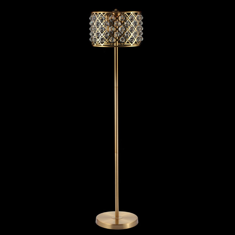 Elizabeth 60" Crystal/Metal LED Floor Lamp - JONATHAN Y