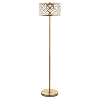 Elizabeth 60" Crystal/Metal LED Floor Lamp - JONATHAN Y