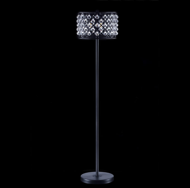 Elizabeth 60" Crystal/Metal LED Floor Lamp - JONATHAN Y