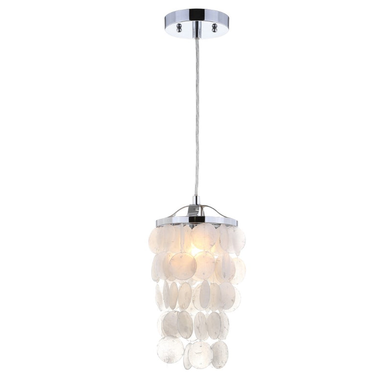 Cayla 7" Seashell LED Pendant Pendant - JONATHAN Y