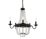 Nova 21.5" Acrylic Beaded LED Chandelier - JONATHAN Y