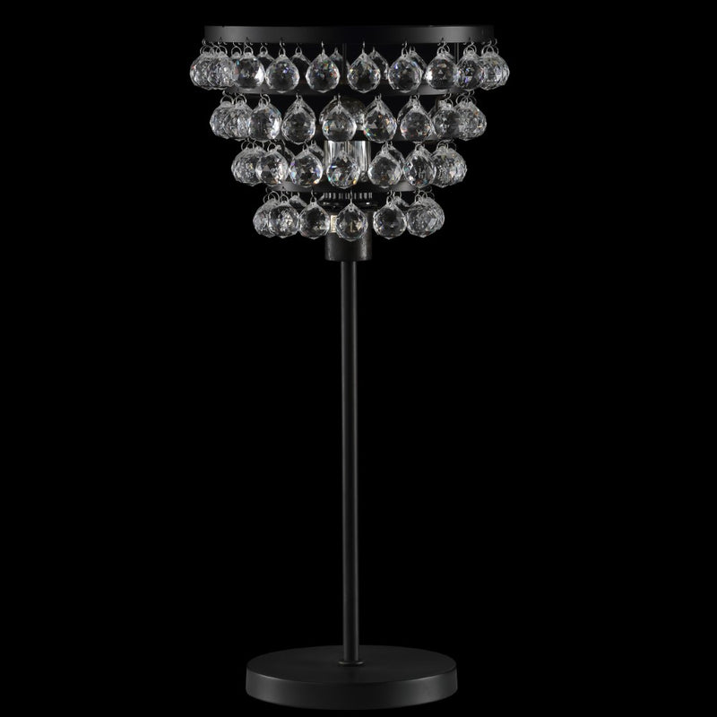 Buckingham 25" Crystal/Metal Table Lamp - JONATHAN Y