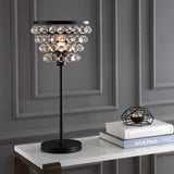 Buckingham 25" Crystal/Metal Table Lamp - JONATHAN Y