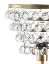 Buckingham 25" Crystal/Metal Table Lamp - JONATHAN Y