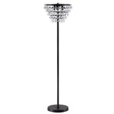Jemma 60" Crystal/Metal LED Floor Lamp - JONATHAN Y