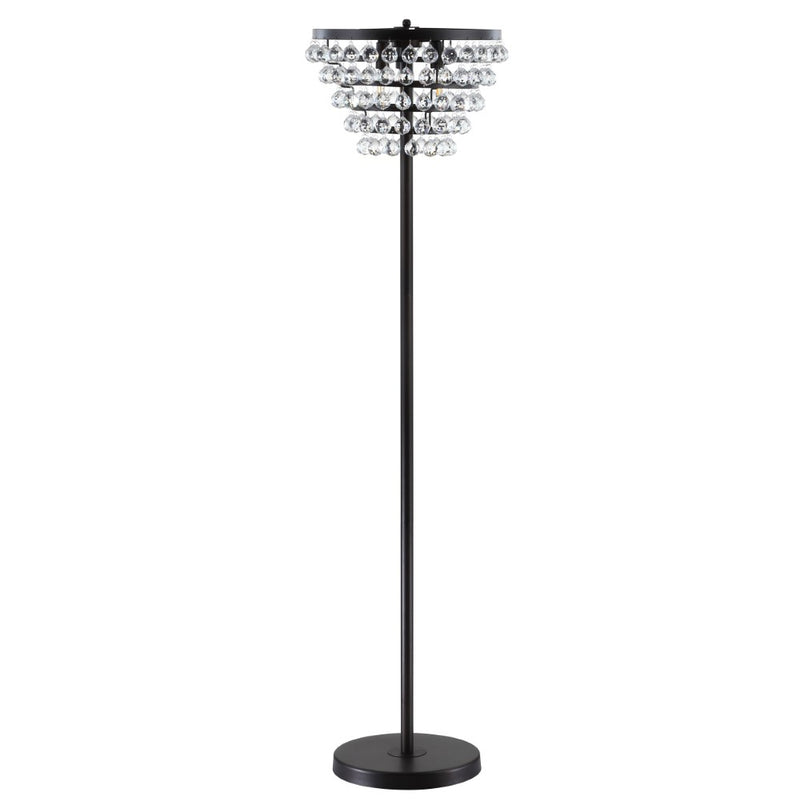 Jemma 60" Crystal/Metal LED Floor Lamp - JONATHAN Y