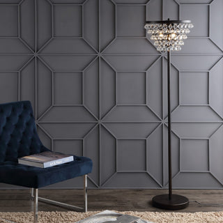 Jemma 60" Crystal/Metal LED Floor Lamp - JONATHAN Y