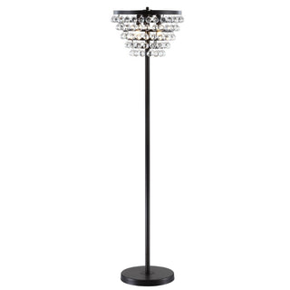 Jemma 60" Crystal/Metal LED Floor Lamp - JONATHAN Y