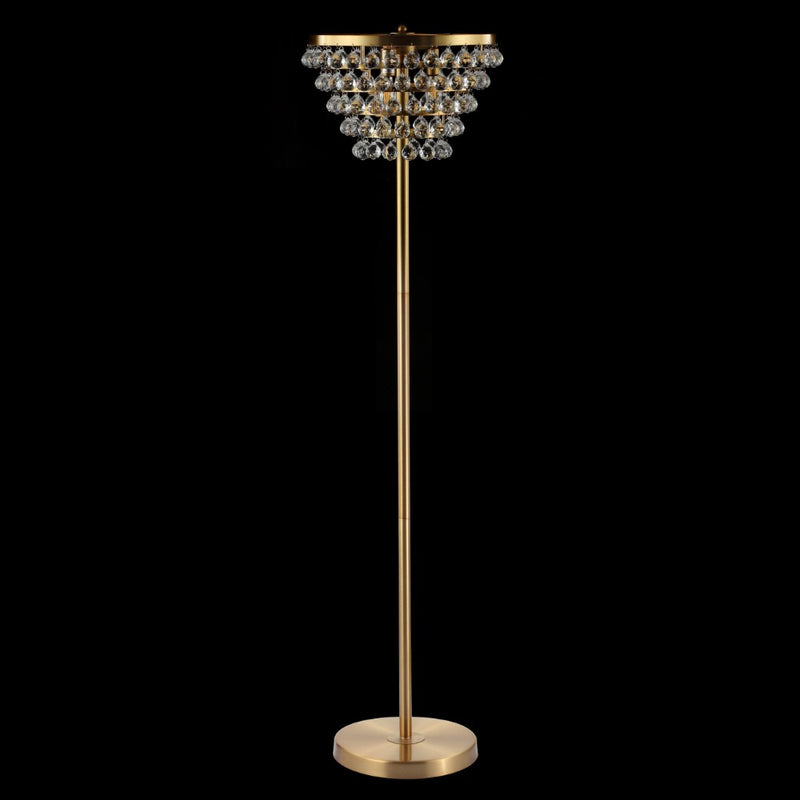 Jemma 60" Crystal/Metal LED Floor Lamp - JONATHAN Y