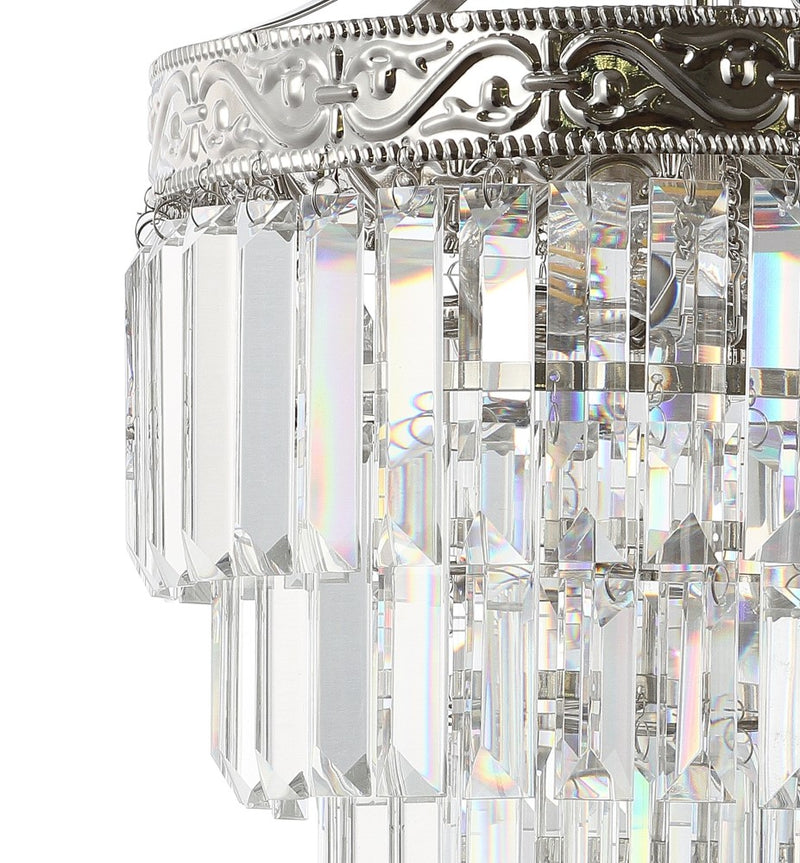 Wyatt 12" Crystal LED Chandelier - JONATHAN Y