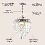 Wyatt 12" Crystal LED Chandelier