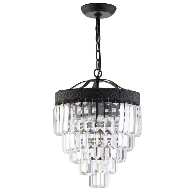 Wyatt 12" Crystal LED Chandelier - JONATHAN Y