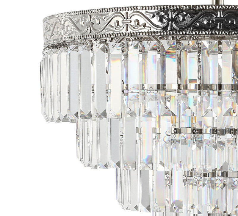 Wyatt 12" Crystal LED Chandelier - JONATHAN Y