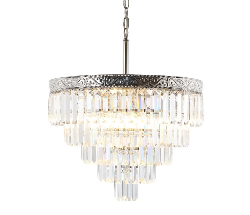 Wyatt 12" Crystal LED Chandelier - JONATHAN Y