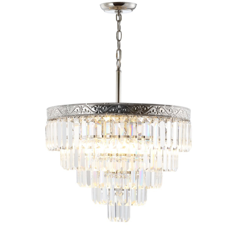 Wyatt 12" Crystal LED Chandelier - JONATHAN Y