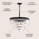 Wyatt 12" Crystal LED Chandelier
