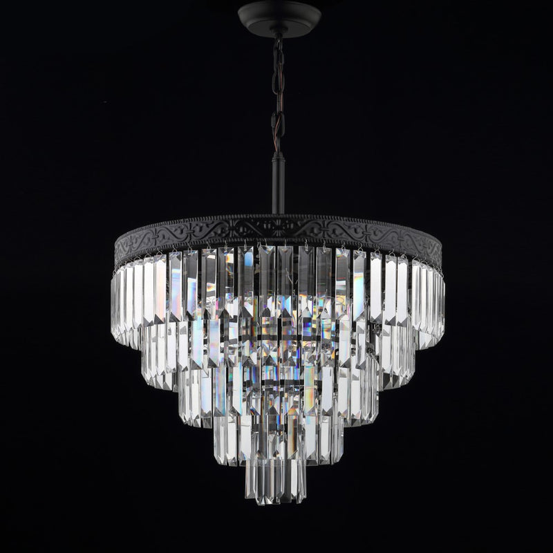 Wyatt 12" Crystal LED Chandelier