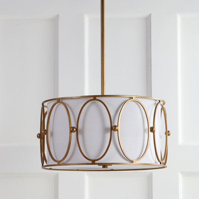 Violetta 19" Metal LED Pendant - JONATHAN Y