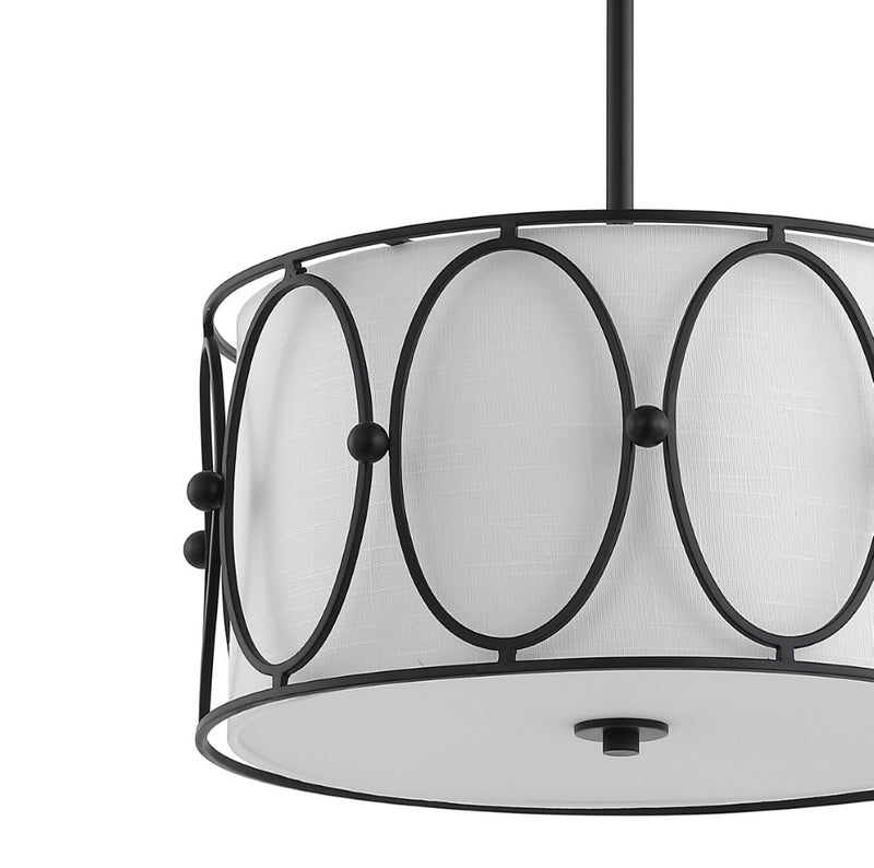 Violetta 19" Metal LED Pendant - JONATHAN Y