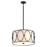 Violetta 19" Metal LED Pendant - JONATHAN Y