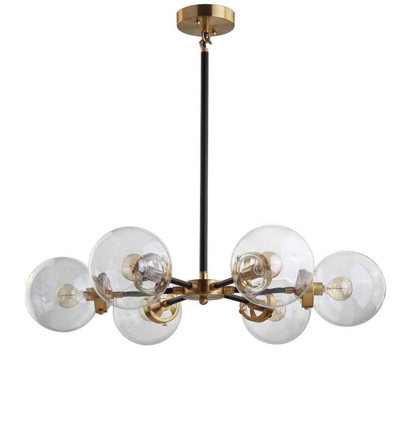 Caleb 28" Brass Cluster Pendant - JONATHAN Y