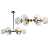 Caleb 28" Brass Cluster Pendant - JONATHAN Y