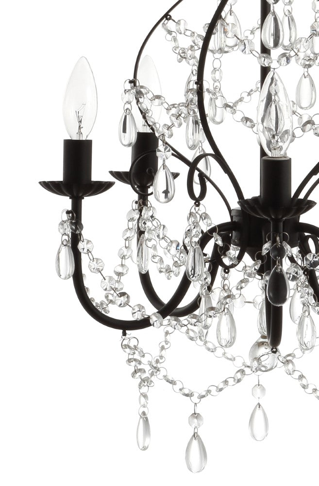 Maura 17" Crystal/Metal LED Chandelier - JONATHAN Y