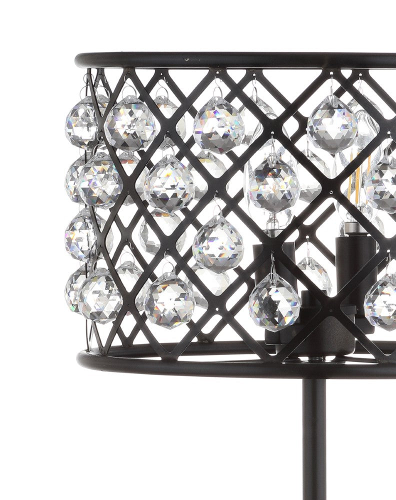 Gabrielle 22.5" Metal/Crystal LED Table Lamp - JONATHAN Y