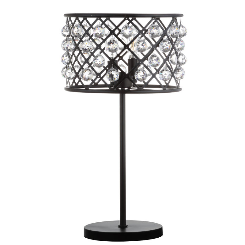 Gabrielle 22.5" Metal/Crystal LED Table Lamp - JONATHAN Y