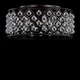 Gabrielle 19" Metal/Crystal LED Flush Mount Ceiling Light - JONATHAN Y