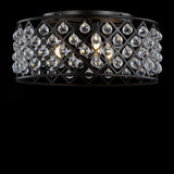 Gabrielle 19" Metal/Crystal LED Flush Mount Ceiling Light - JONATHAN Y