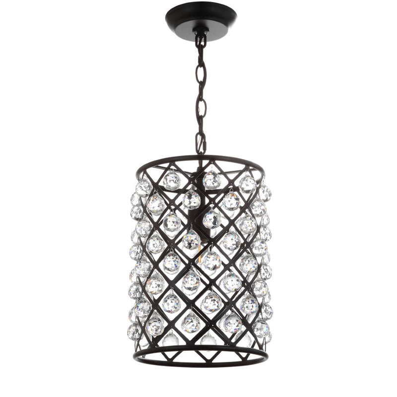 Gabrielle Crystal/Metal LED Pendant - JONATHAN Y